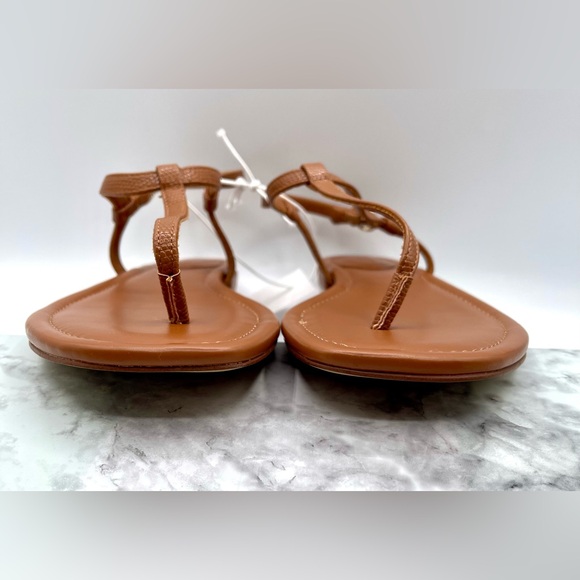 J. CREW Ankle-Strap Thong Sandals Brown and New. Size 9 - Picture 8 of 11